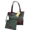antusu blumarino mini tote mare con pouch verde cafe