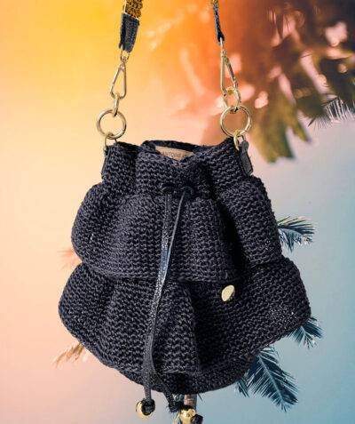 antusu antoine atelier waves bag negro