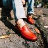 Antusu gal burly loafer cherry red 3